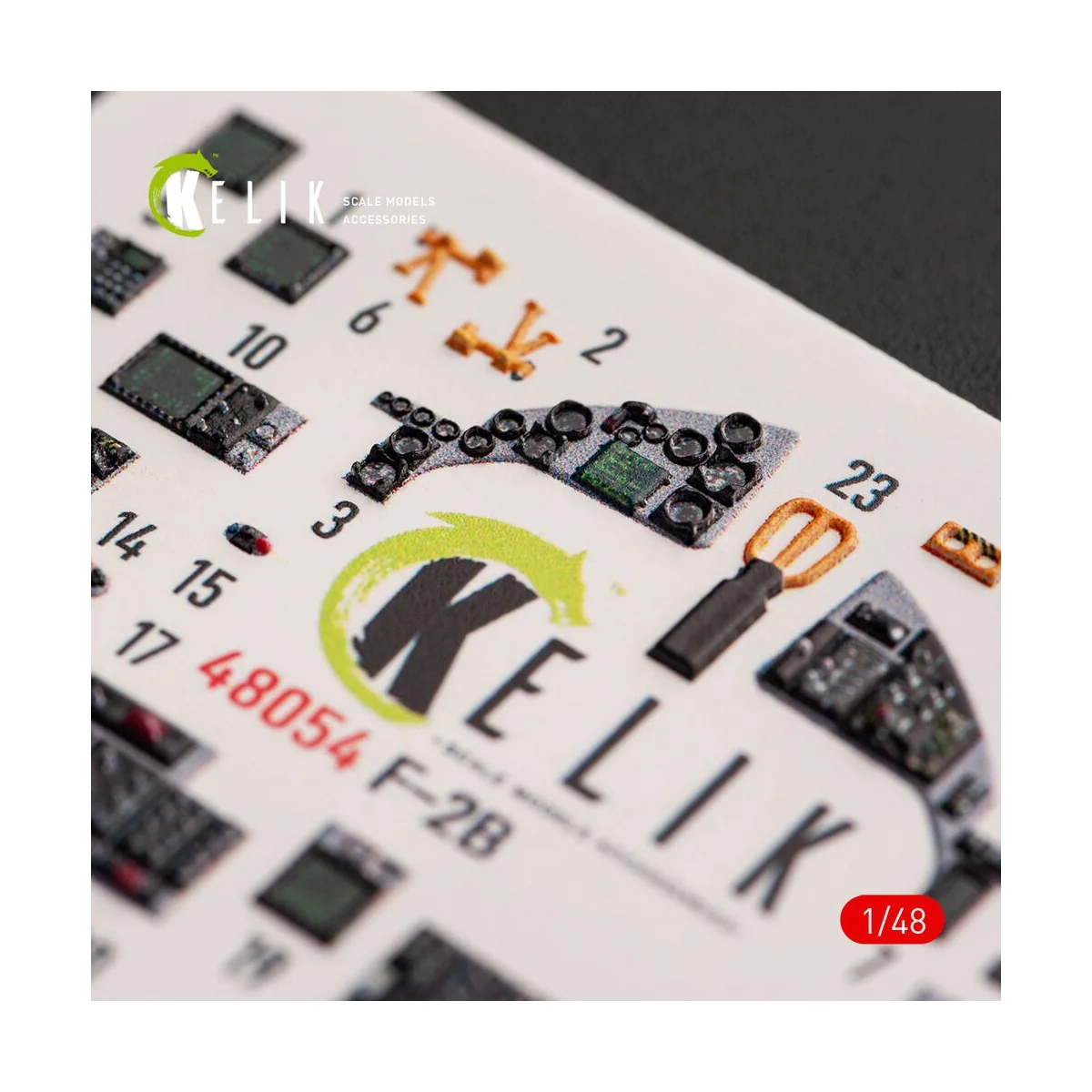 JASDF F-2B interior 3D decals for Hasegawa kit - Kelik K48054
