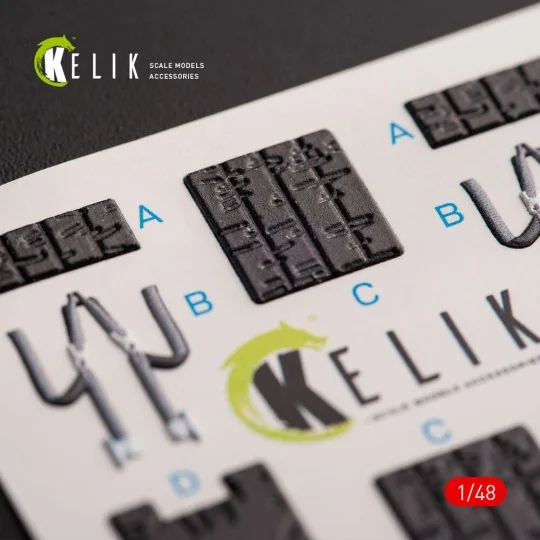 JASDF F-2B interior 3D decals for Hasegawa kit, 1/48 - Kelik K48054