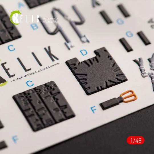 JASDF F-2B interior 3D decals for Hasegawa kit - Kelik K48054