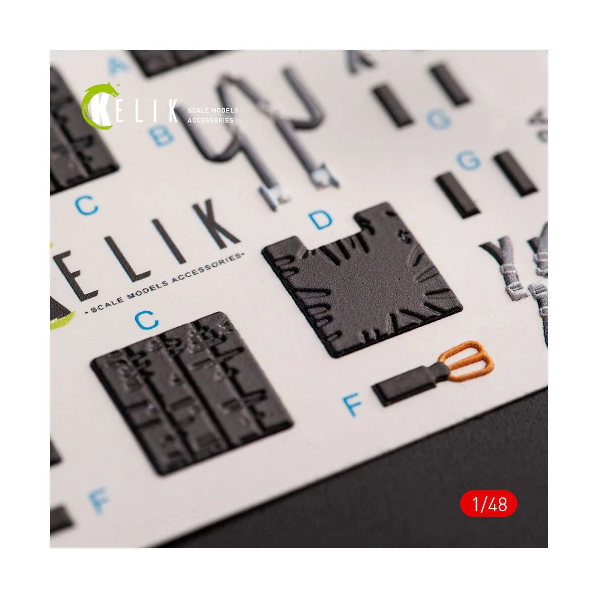 JASDF F-2B interior 3D decals for Hasegawa kit, 1/48 - Kelik K48054