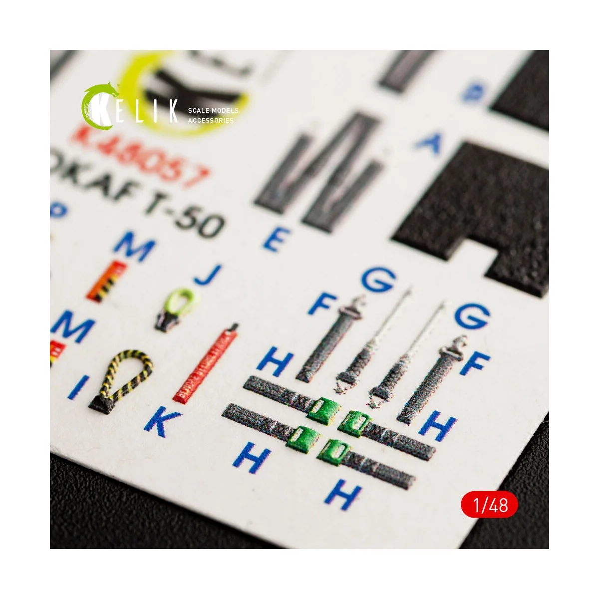 T-50 ROKAF interior 3D decals for Academy kit, 1/48 - Kelik K48057
