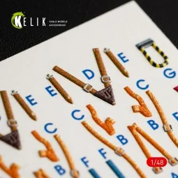 IA-58 Pucara interior 3D decals for Kinetic kit - Kelik K48055