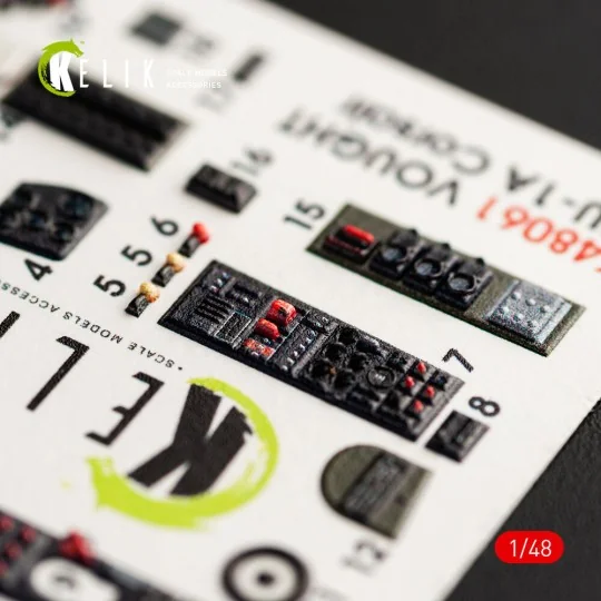 F4U-1A Corsair interior 3D decals for Tamiya kit, 1/48 - Kelik K48061