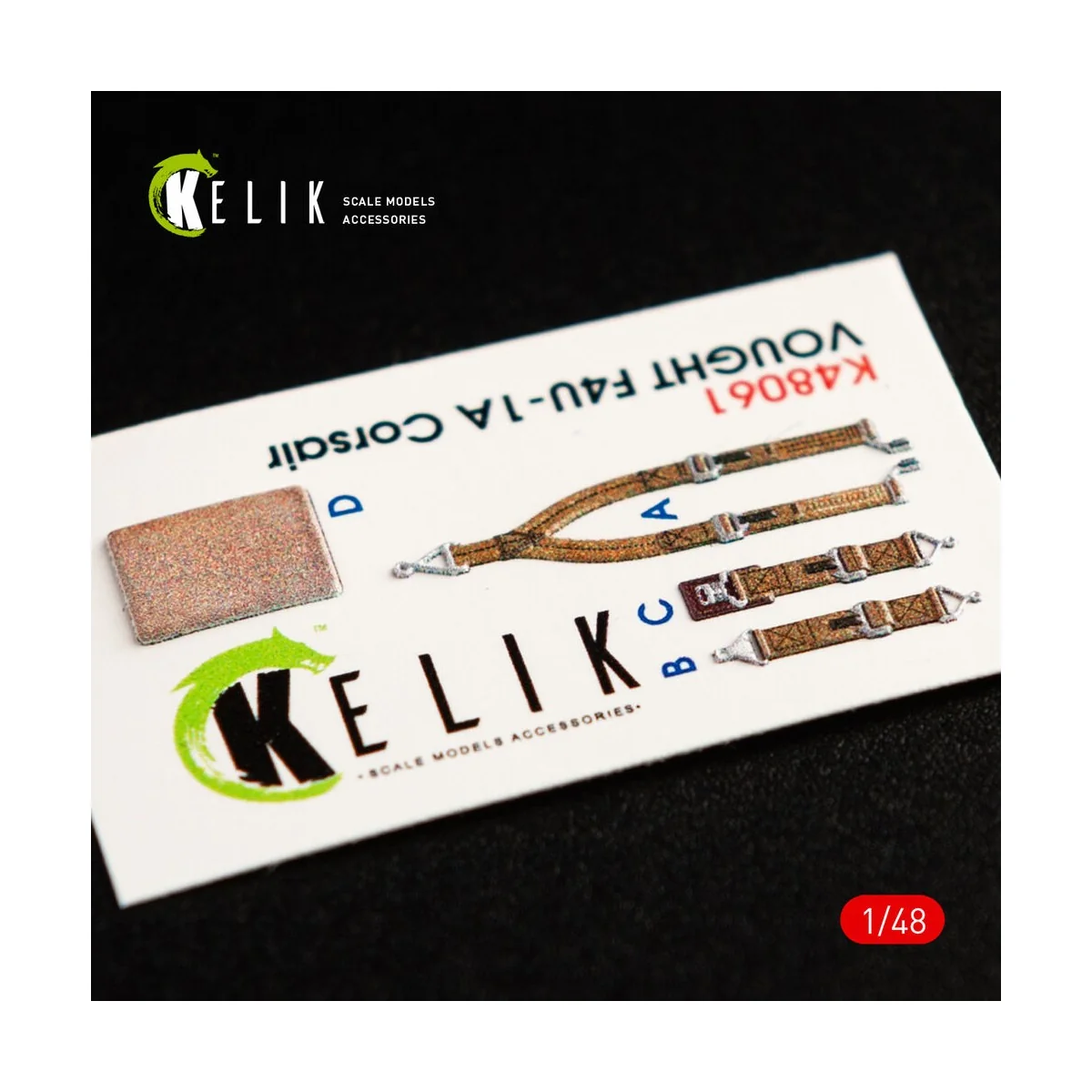 F4U-1A Corsair interior 3D decals for Tamiya kit, 1/48 - Kelik K48061