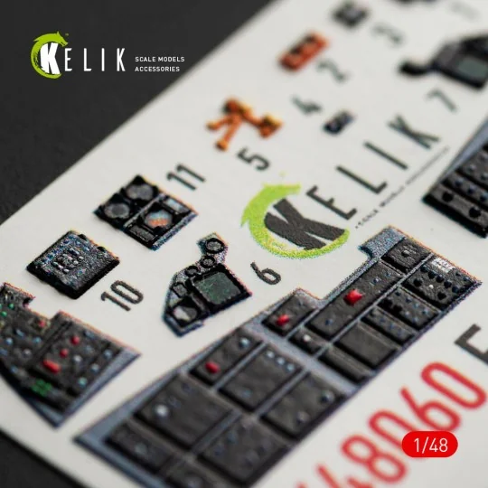 F-16E Desert Vipers Block 60 interior 3D decals for Kinetic kit - K... F-16E Desert Vipers Block 60 interior 3D decals for Kinetic kit - K...