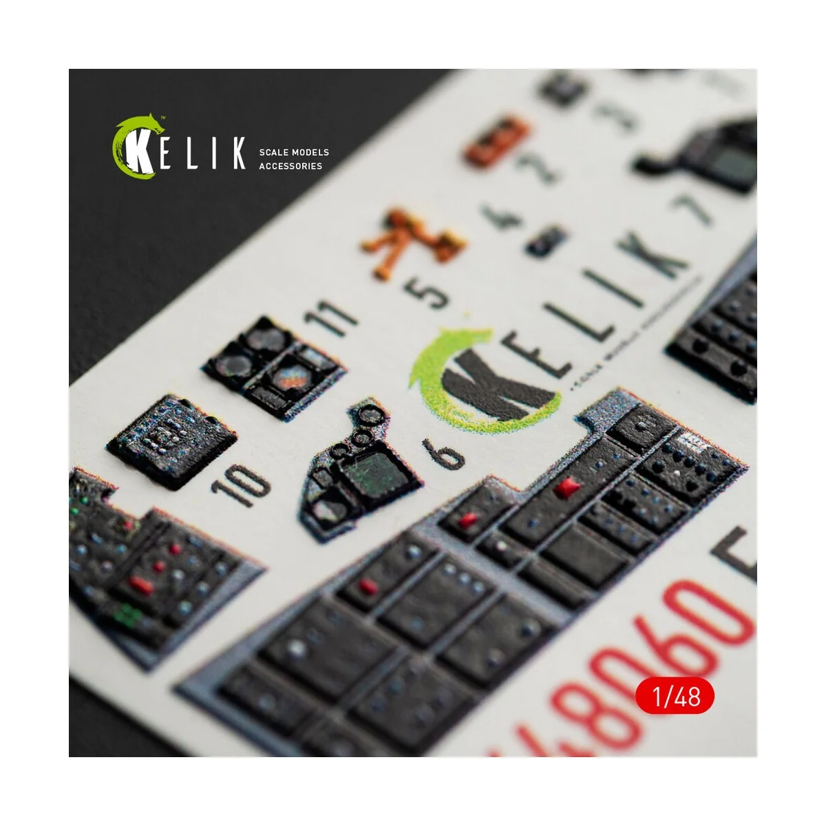 F-16E Desert Vipers Block 60 interior 3D decals for Kinetic kit - K... F-16E Desert Vipers Block 60 interior 3D decals for Kinetic kit - K...