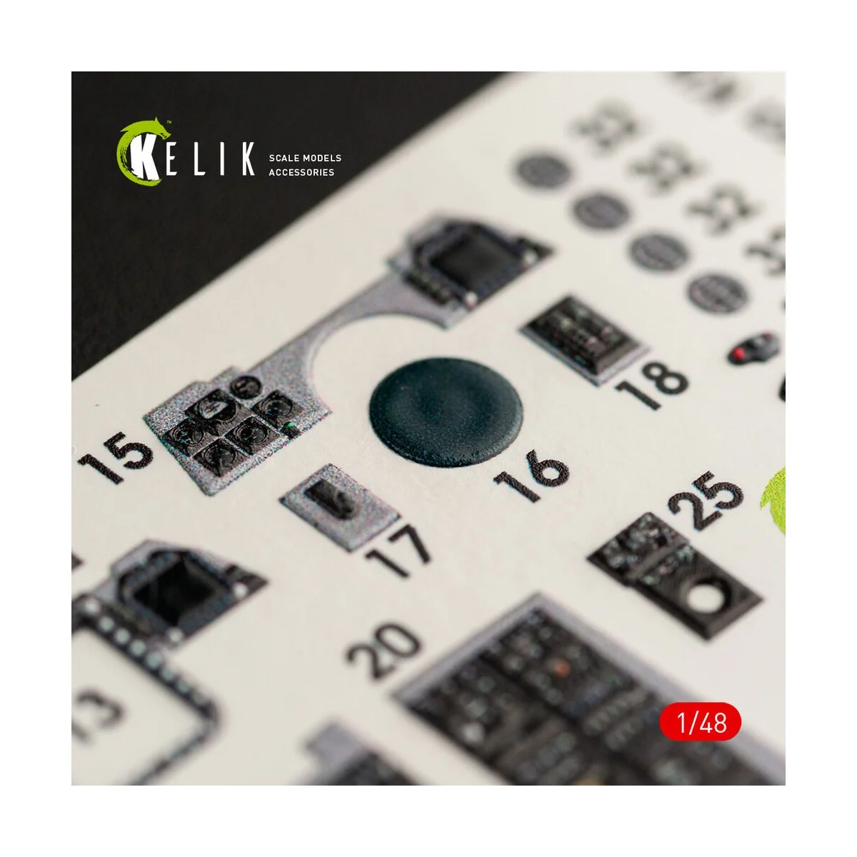 F-14D Tomcat interior 3D decals for Tamiya kit - Kelik K48063