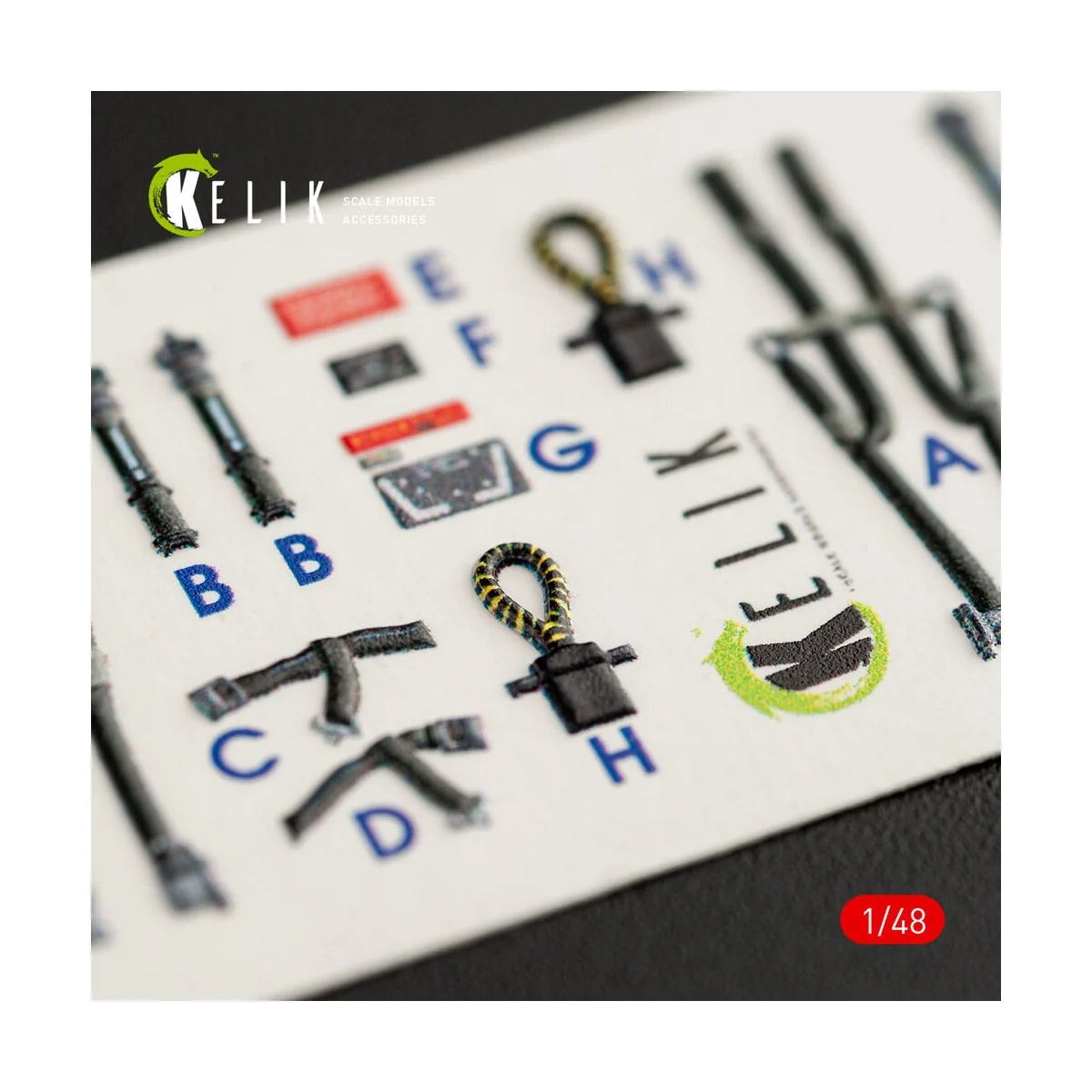 F-14D Tomcat interior 3D decals for Tamiya kit, 1/48 - Kelik K48063