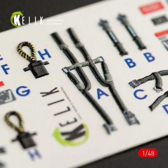 F-14D Tomcat interior 3D decals for Tamiya kit - Kelik K48063