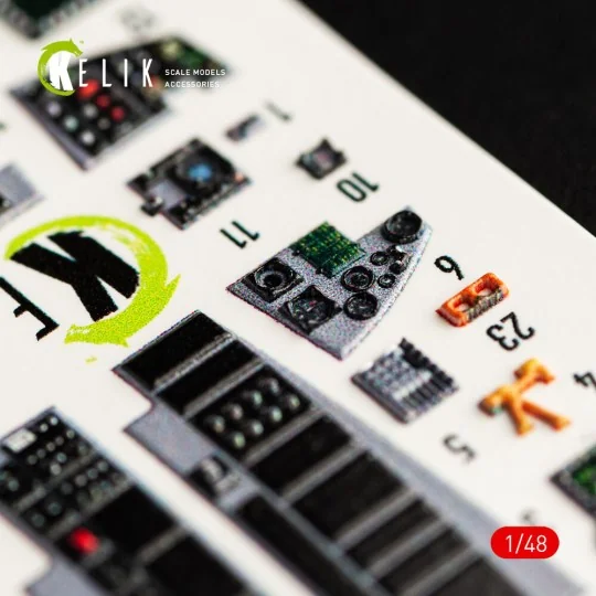 F-16F Desert Vipers Block 60 interior 3D decals for Kinetic kit - K... F-16F Desert Vipers Block 60 interior 3D decals for Kinetic kit - K...