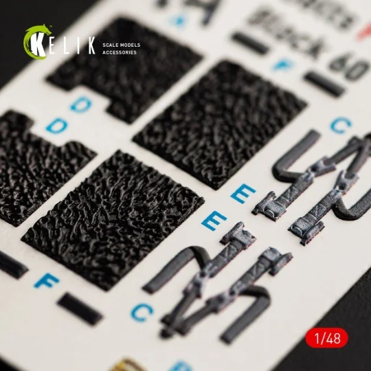 F-16F Desert Vipers Block 60 interior 3D decals for Kinetic kit, 1/... F-16F Desert Vipers Block 60 interior 3D decals for Kinetic kit, 1/...