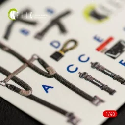 F-14D Tomcat interior 3D decals for AMK kit, 1/48 - Kelik K48064