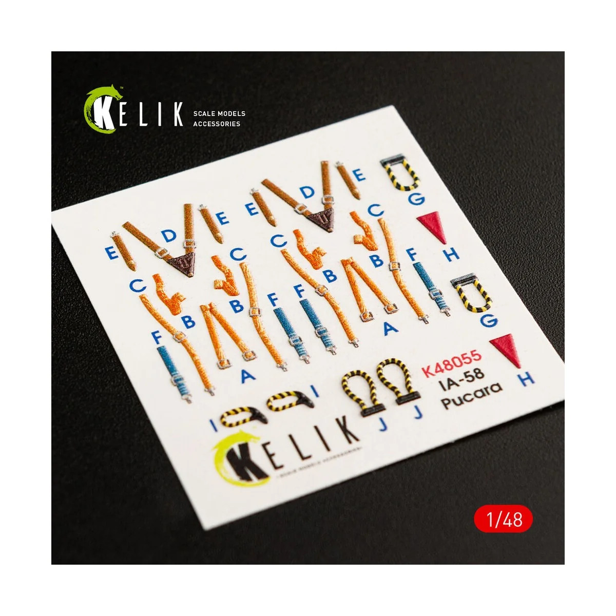 IA-58 Pucara interior 3D decals for Kinetic kit, 1/48 - Kelik K48055