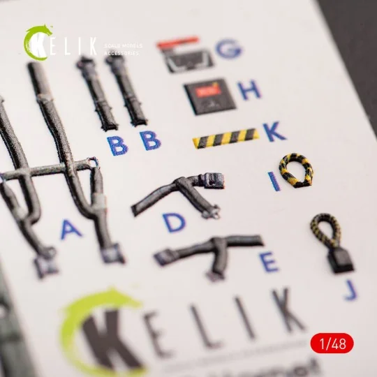 F-18C Hornet interior 3D decals for Hasegawa kit, 1/48 - Kelik K48065