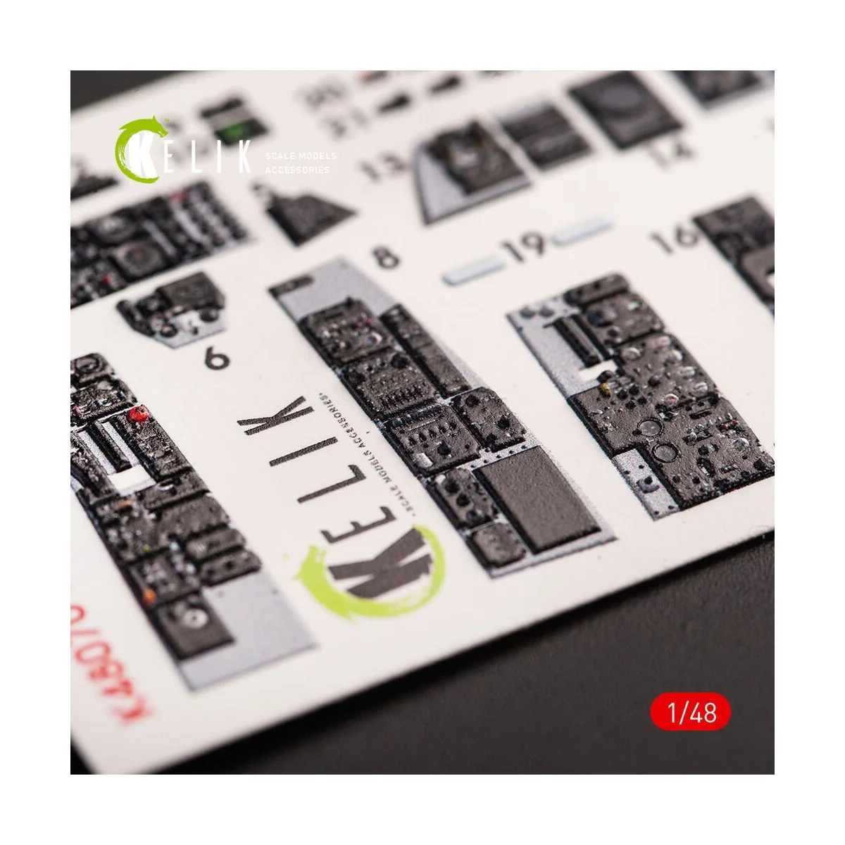 F-4E Phantom II interior 3D decals for Meng kit, 1/48 - Kelik K48070 F-4E Phantom II interior 3D decals for Meng kit, 1/48 - Kelik K48070