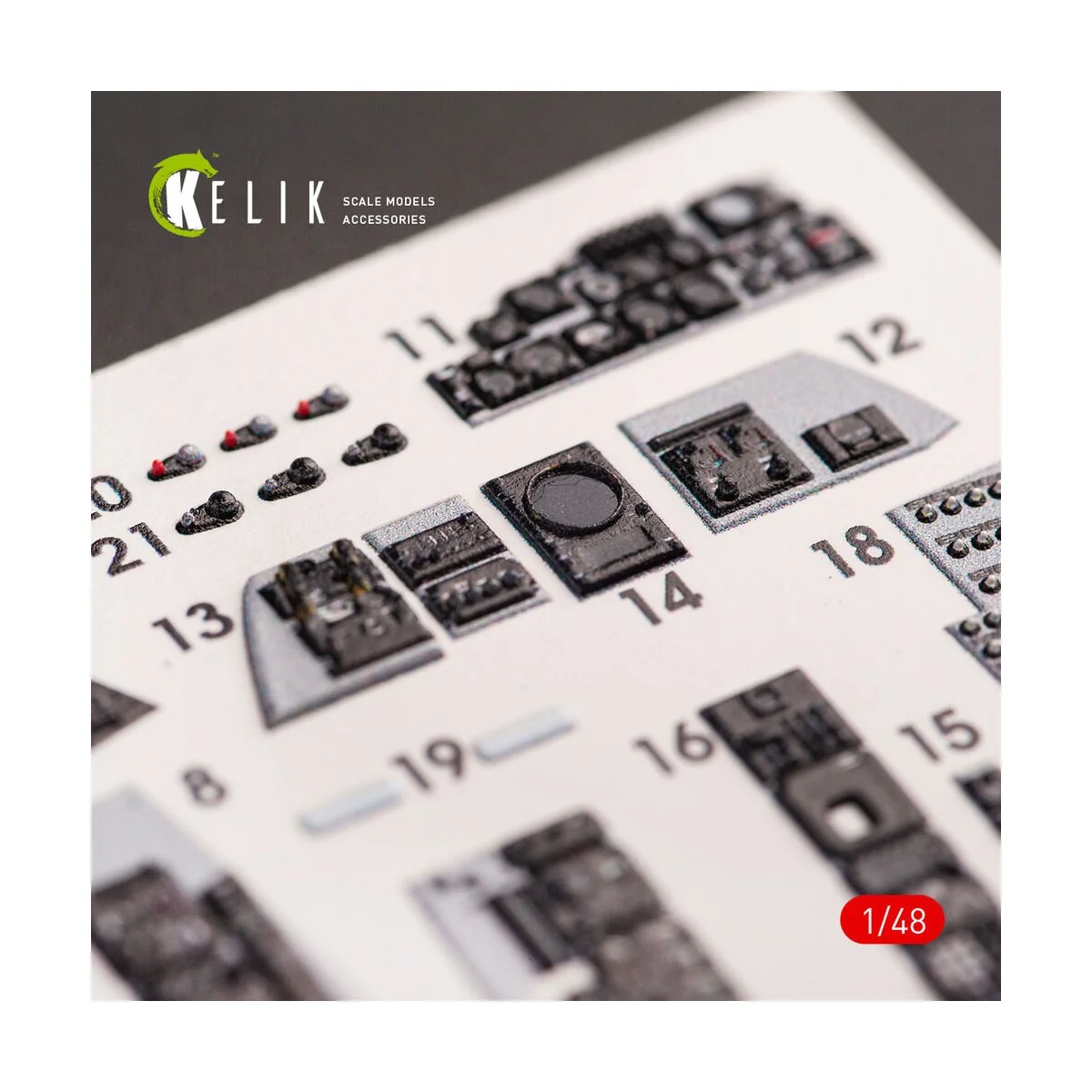 F-4E Phantom II interior 3D decals for Meng kit, 1/48 - Kelik K48070 F-4E Phantom II interior 3D decals for Meng kit, 1/48 - Kelik K48070