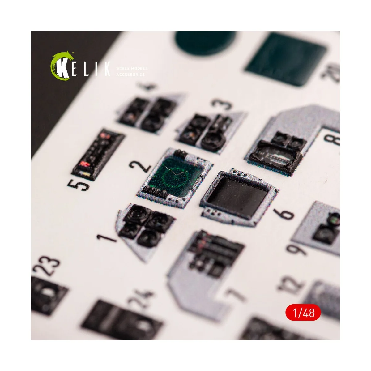 F-14A Tomcat late interior 3D decals for Tamiya kit, 1/48 - Kelik K... F-14A Tomcat late interior 3D decals for Tamiya kit, 1/48 - Kelik K...