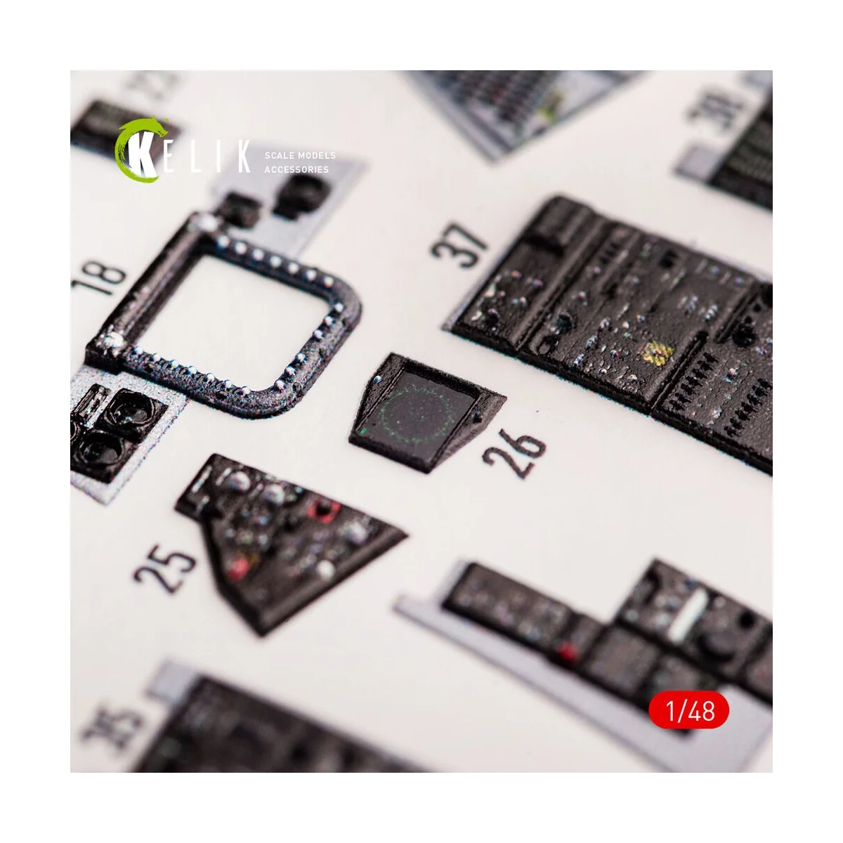 F-14A Tomcat late interior 3D decals for Tamiya kit - Kelik K48068