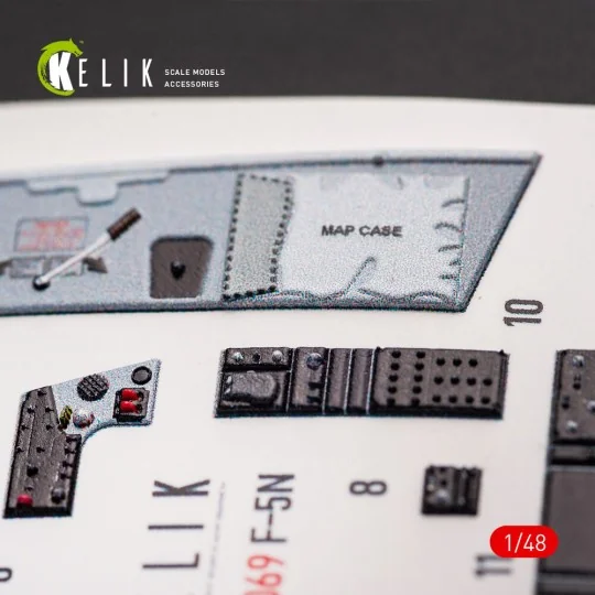 F-5N interior 3D decals for AFV Club kit, 1/48 - Kelik K48069 F-5N interior 3D decals for AFV Club kit, 1/48 - Kelik K48069