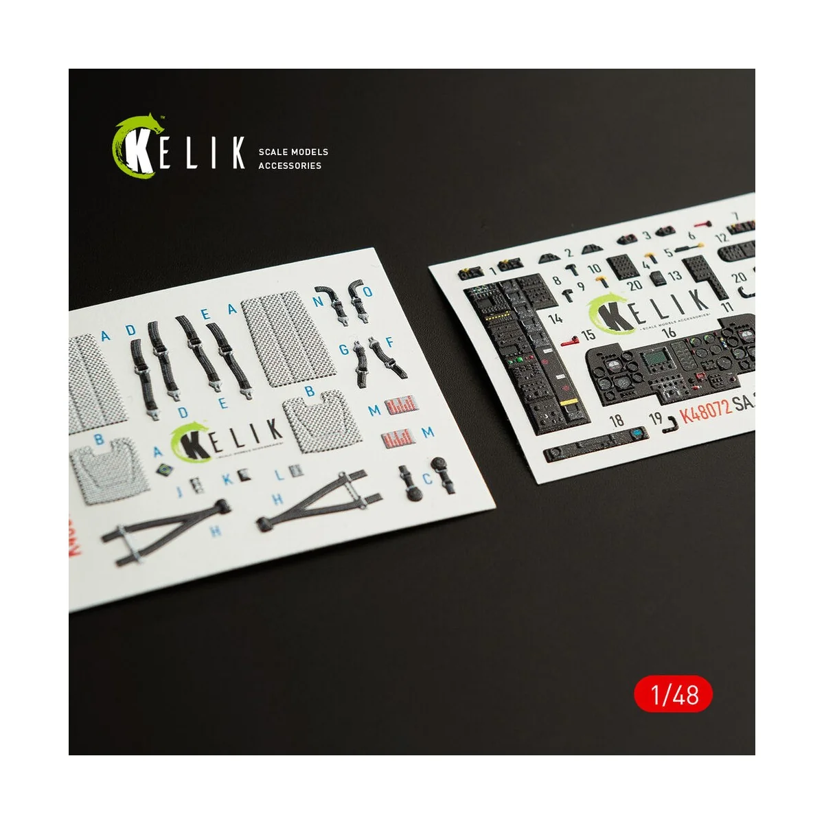 Dauphin II SA.365F / AS.565SA interior 3D decals for Kitty Hawk / Z...