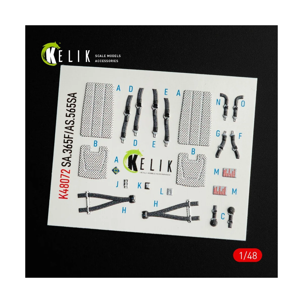 Dauphin II SA.365F / AS.565SA interior 3D decals for Kitty Hawk / Z... Dauphin II SA.365F / AS.565SA interior 3D decals for Kitty Hawk / Z...