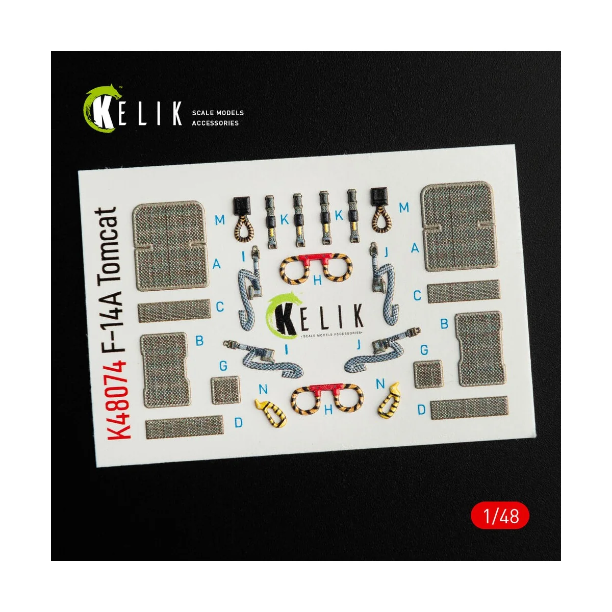 F-14A Tomcat interior 3D decals for Italeri kit, 1/48 - Kelik K48074 F-14A Tomcat interior 3D decals for Italeri kit, 1/48 - Kelik K48074