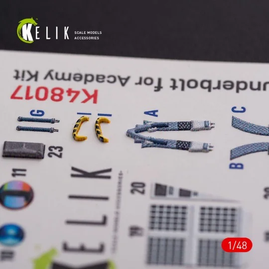 A-10C Thunderbolt interior 3D decals for Academy kit - Kelik K48017