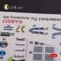 A-10C Thunderbolt interior 3D decals for Academy kit - Kelik K48017