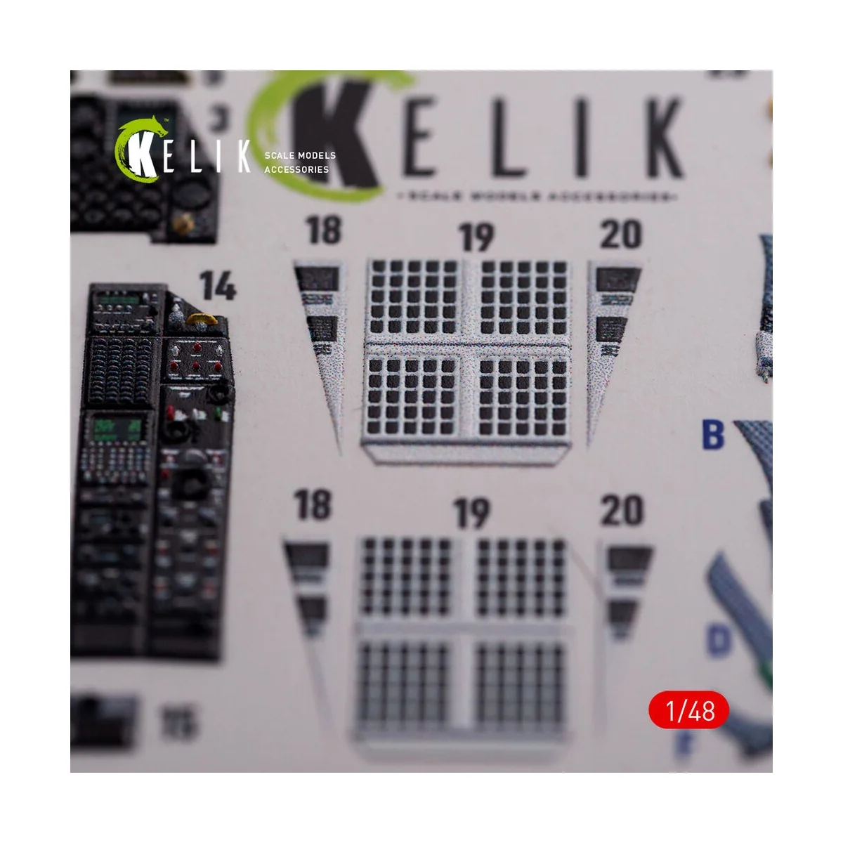 A-10C Thunderbolt interior 3D decals for Academy kit, 1/48 - Kelik ...