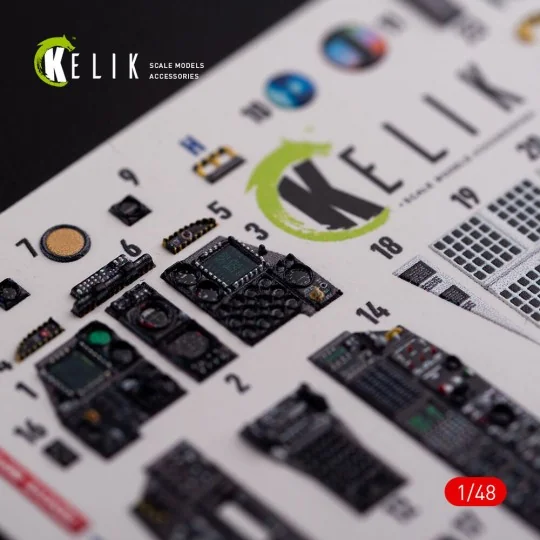 A-10C Thunderbolt interior 3D decals for Academy kit - Kelik K48017
