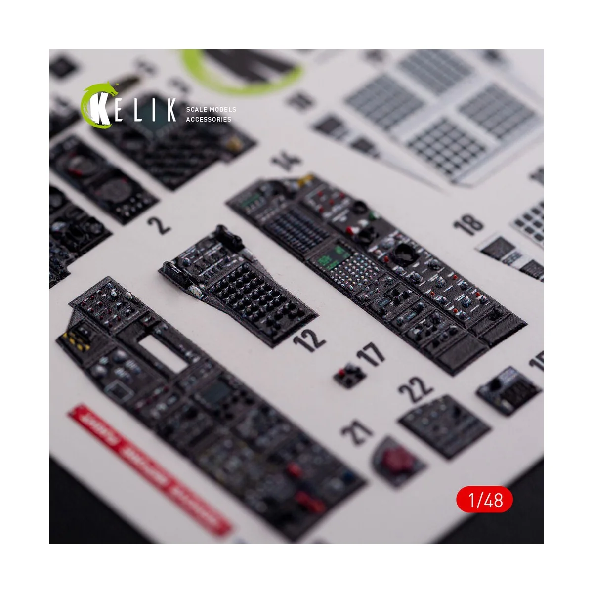 A-10C Thunderbolt interior 3D decals for Academy kit - Kelik K48017