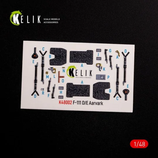 F-111 D/E Aardvark interior 3D decals for HobbyBoss kit, 1/48 - Kel...