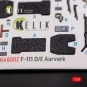 F-111 D/E Aardvark interior 3D decals for HobbyBoss kit, 1/48 - Kel...