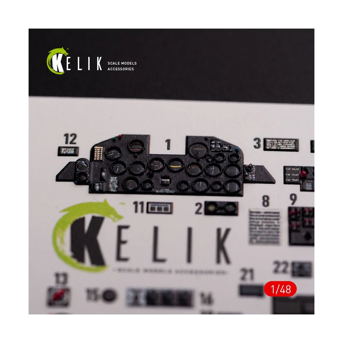 P-47D Razorback interior 3D decals for Tamiya kit, 1/48 - Kelik K48015