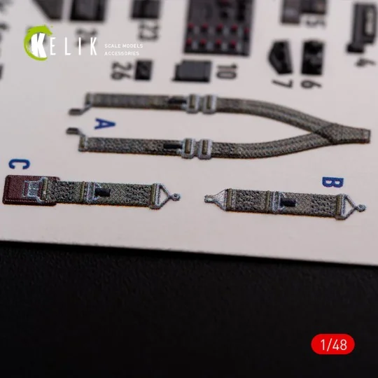 P-47D Razorback interior 3D decals for Tamiya kit, 1/48 - Kelik K48015