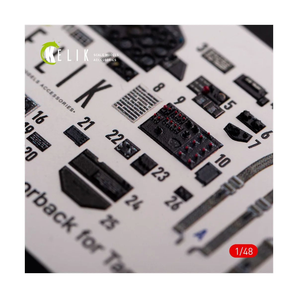P-47D Razorback interior 3D decals for Tamiya kit, 1/48 - Kelik K48015