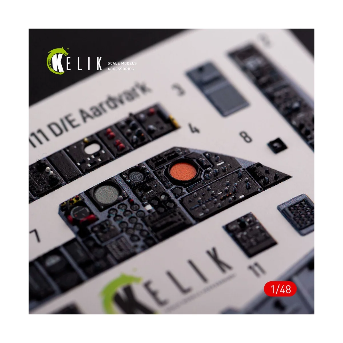 F-111 D/E Aardvark interior 3D decals for HobbyBoss kit, 1/48 - Kel...