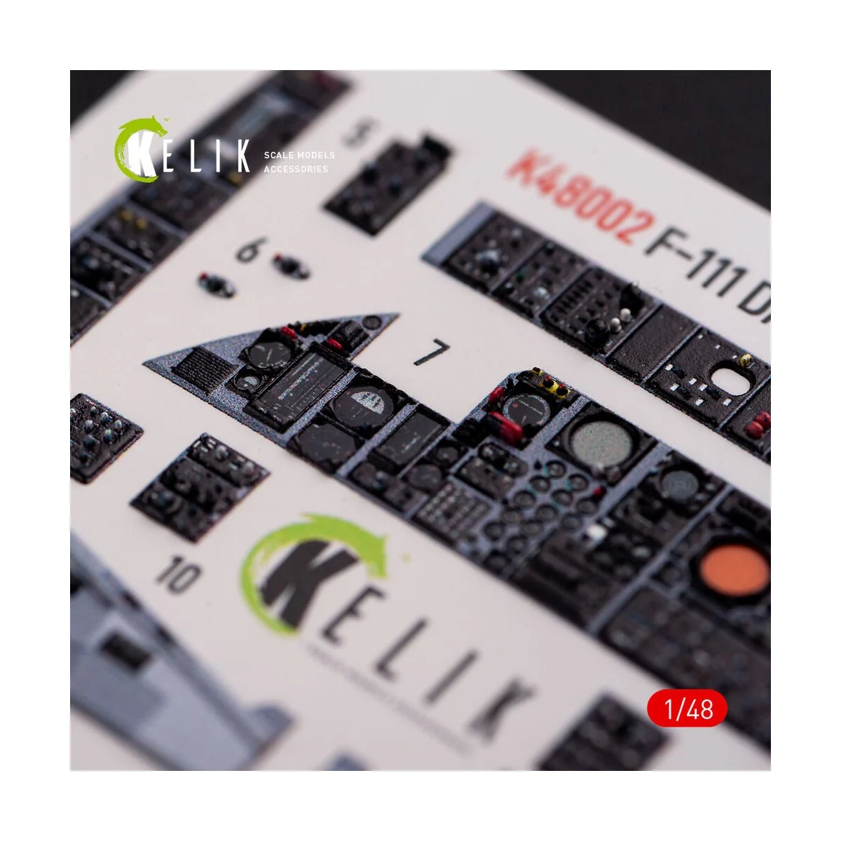 F-111 D/E Aardvark interior 3D decals for HobbyBoss kit - Kelik K48002 F-111 D/E Aardvark interior 3D decals for HobbyBoss kit - Kelik K48002