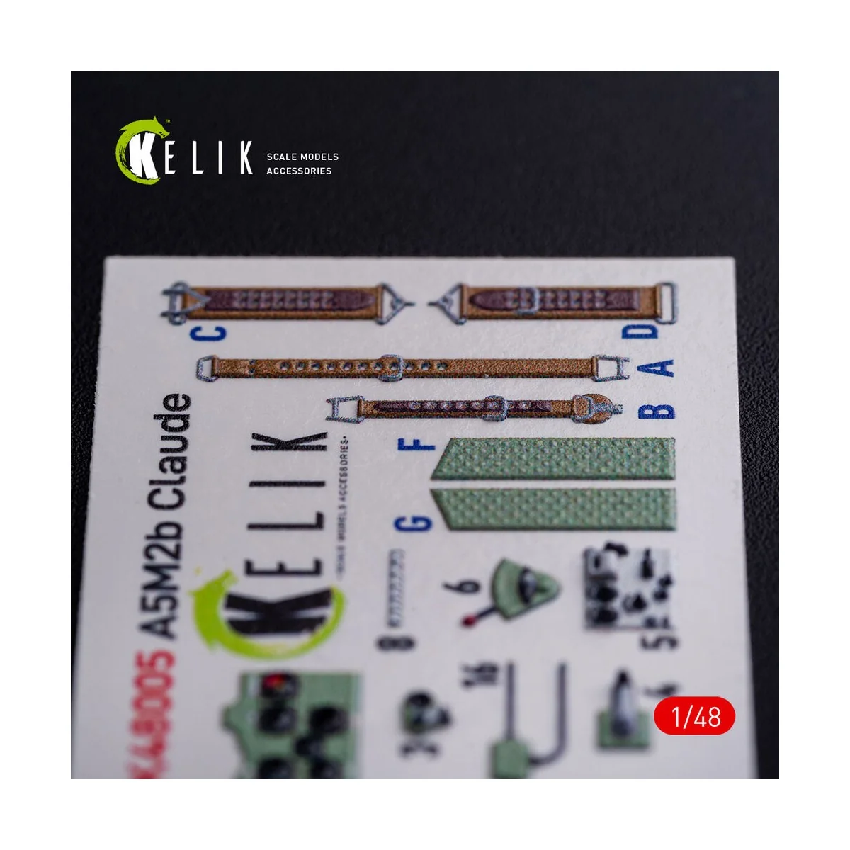 A5M2B Claude interior 3D decals for WingsyKits kit - Kelik K48005 A5M2B Claude interior 3D decals for WingsyKits kit - Kelik K48005