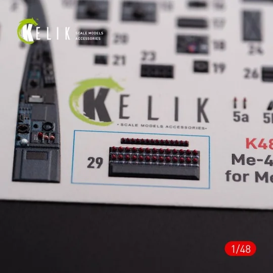 Messerschmitt Me-410 A1 interior 3D decals for Meng Model kit, 1/48...