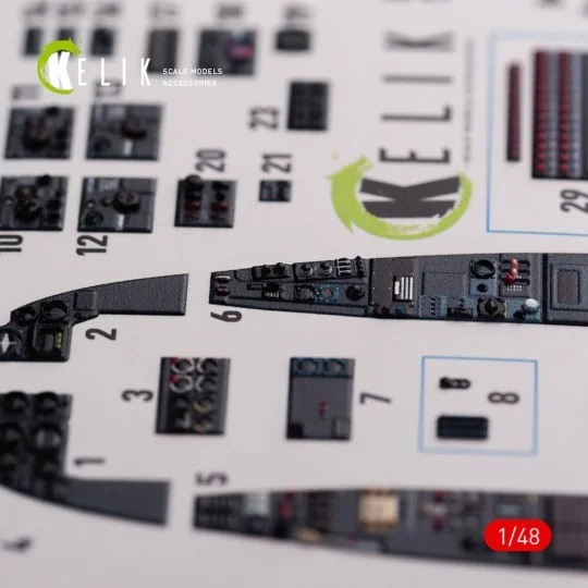 Messerschmitt Me-410 A1 interior 3D decals for Meng Model kit - Kel... Messerschmitt Me-410 A1 interior 3D decals for Meng Model kit - Kel...