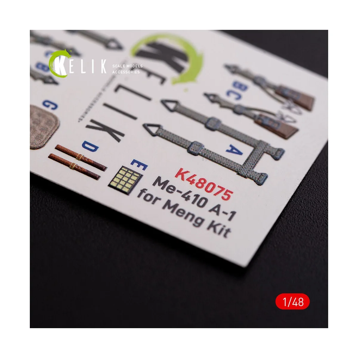 Messerschmitt Me-410 A1 interior 3D decals for Meng Model kit, 1/48...