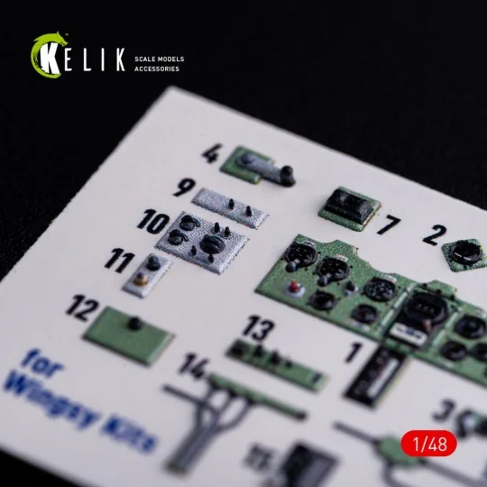 A5M2B Claude interior 3D decals for WingsyKits kit, 1/48 - Kelik K4...