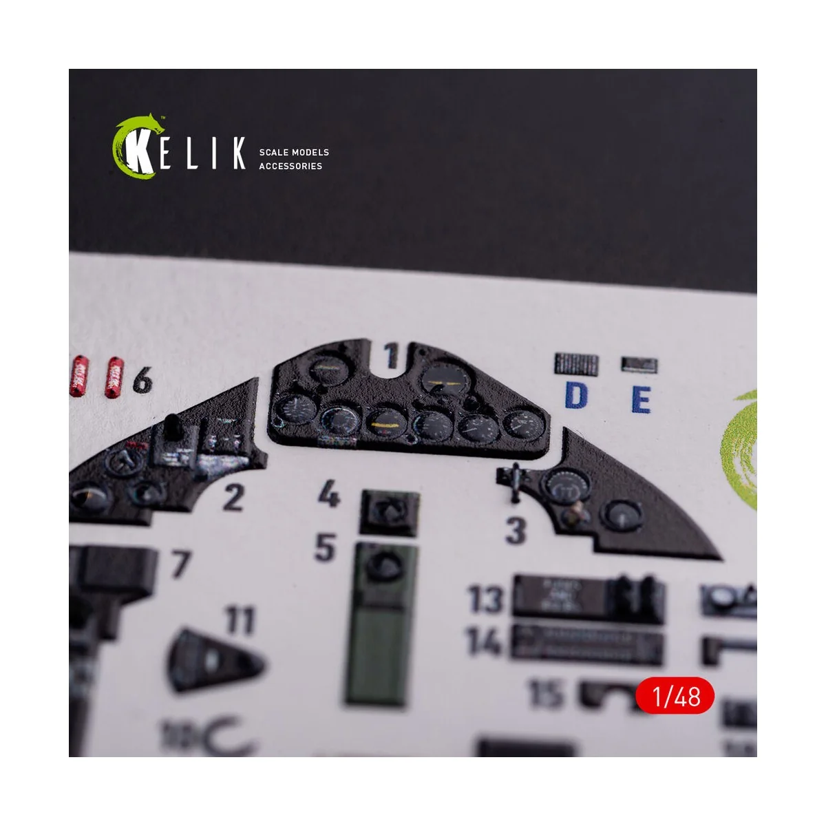 FM-1 Wildcat/Martlet Mk.V interior 3D decals for Tamiya kit - Kelik... FM-1 Wildcat/Martlet Mk.V interior 3D decals for Tamiya kit - Kelik...