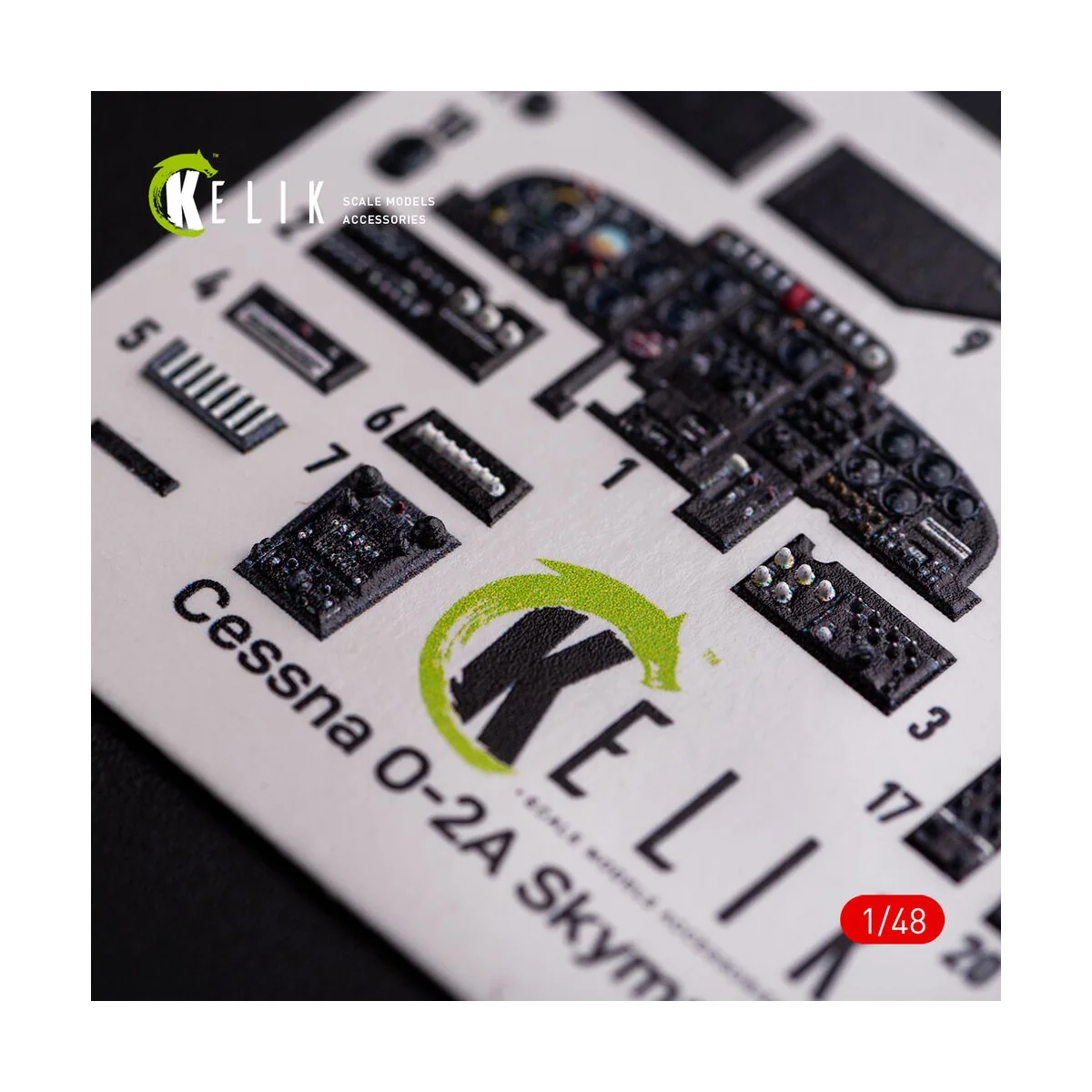 O-2A Skymaster interior 3D decals small version for ICM kit - Kelik...