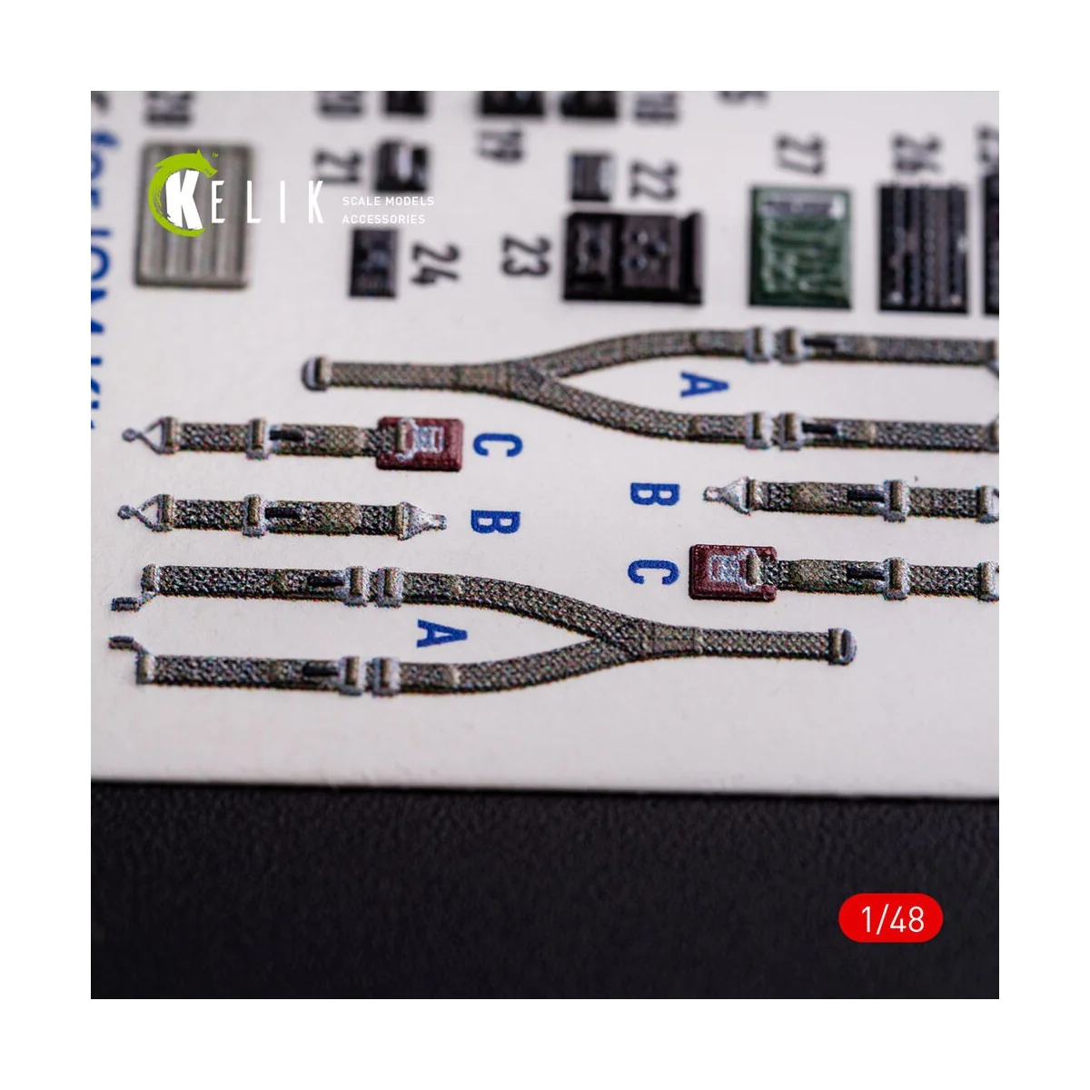 O-2A Skymaster interior 3D decals small version for ICM kit, 1/48 -...