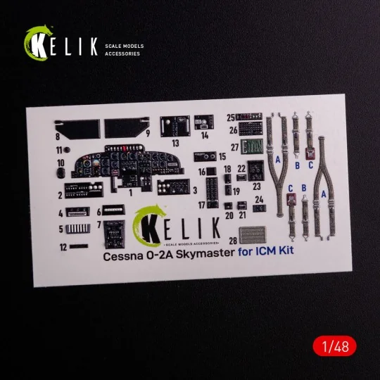 O-2A Skymaster interior 3D decals green decoration type for ICM kit... O-2A Skymaster interior 3D decals green decoration type for ICM kit...