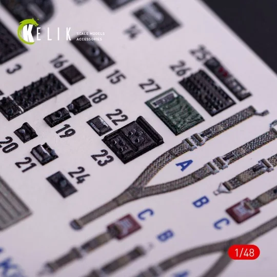 O-2A Skymaster interior 3D decals green decoration type for ICM kit... O-2A Skymaster interior 3D decals green decoration type for ICM kit...