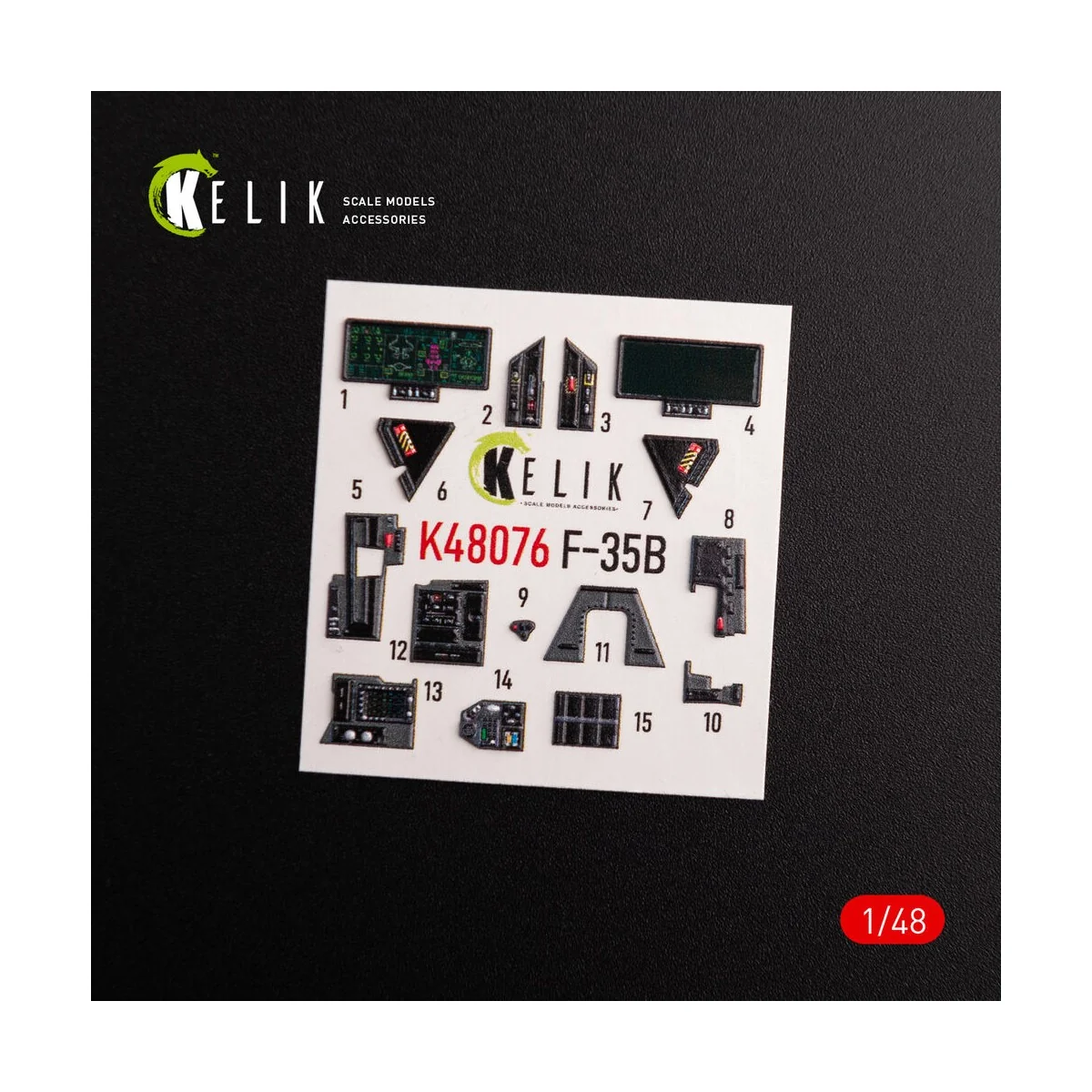 F-35B interior 3D decals for Tamiya kit - Kelik K48076 F-35B interior 3D decals for Tamiya kit - Kelik K48076