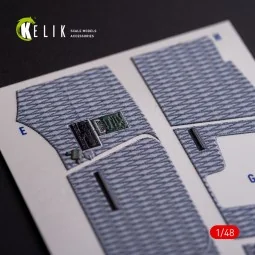 O-2A Skymaster interior 3D decals grey decoration type for ICM kit,...